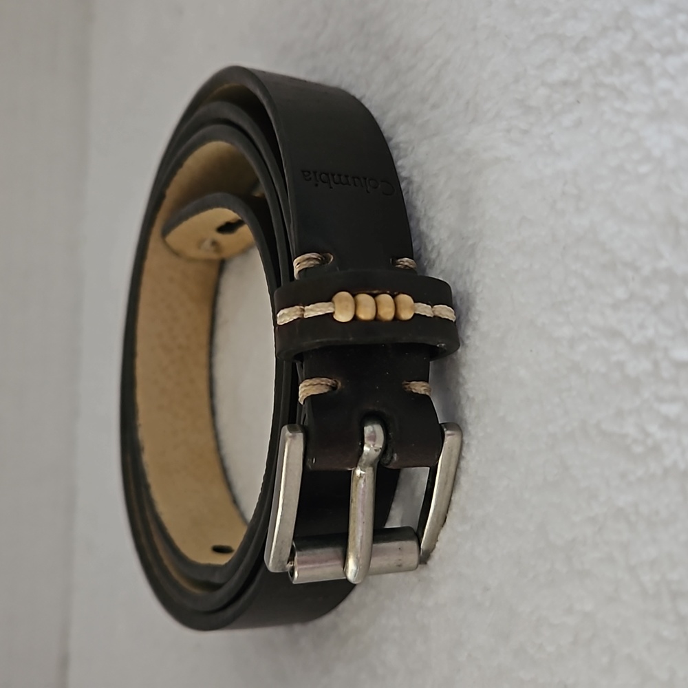 Columbia | Women's Leather Beaded Brown Belt Sz M